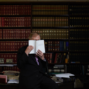 Michael Kirby, Former Justice of the High Court of Australia, in his Chambers. Photo by James Braund.